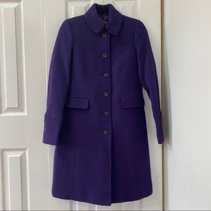 J. Crew purple winter jacket size 4 new with tags